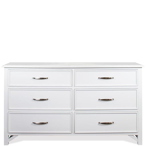 Riverside Furniture Talford - Cotton Six Drawer Dresser - White