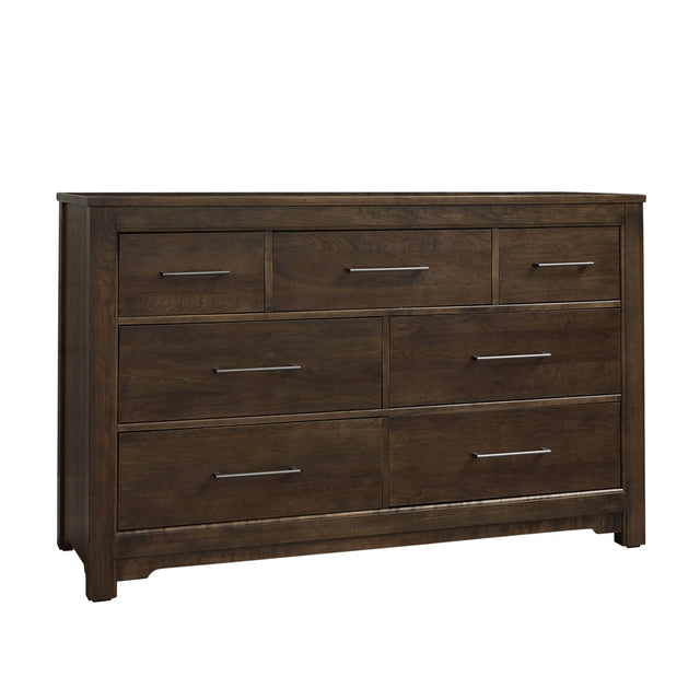 Vaughan-Bassett Crafted Cherry - Dresser - 7 Drawers - Dark Cherry