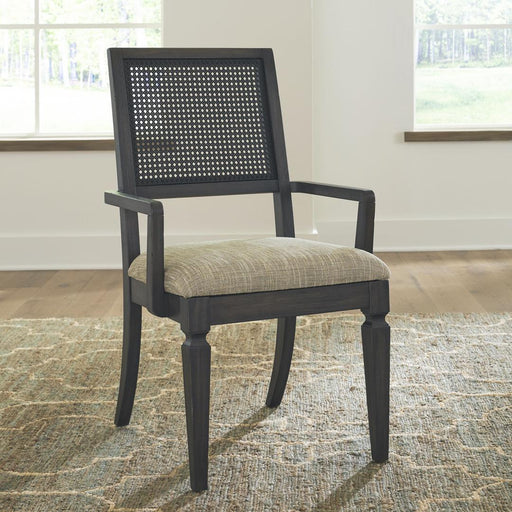 Liberty Caruso Heights Panel Back Arm Chair (RTA) - Black