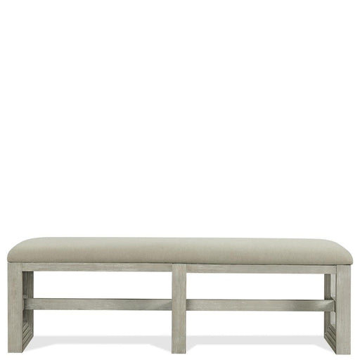 Riverside Furniture Cascade - Upholstered Dining Bench - Dovetail
