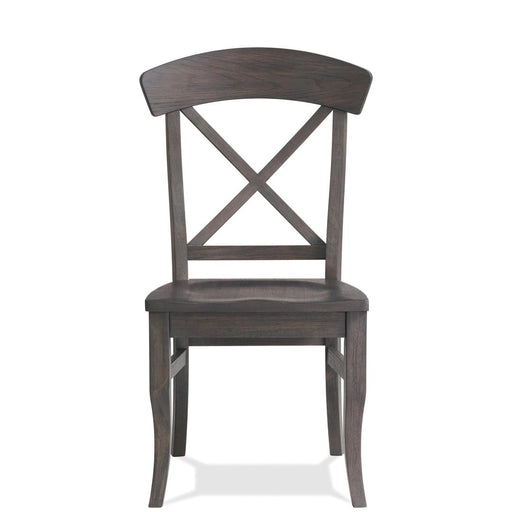 Riverside Furniture Harper - X-Back Side Chair (Set of 2) - Matte Black