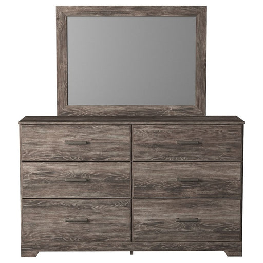 Ashley Ralinksi - Gray - 7 Pc. - Dresser, Mirror, Chest, King Panel Bed, 2 Nightstands