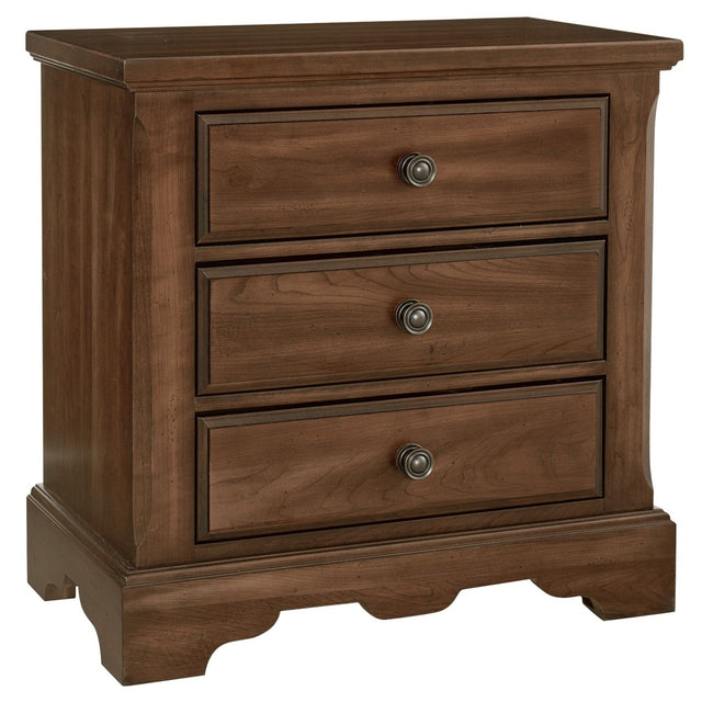 Vaughan-Bassett Heritage - 3-Drawers Nightstand - Amish Cherry