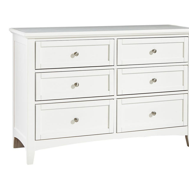 Vaughan-Bassett Bonanza - 6-Drawer Studio Dresser - White