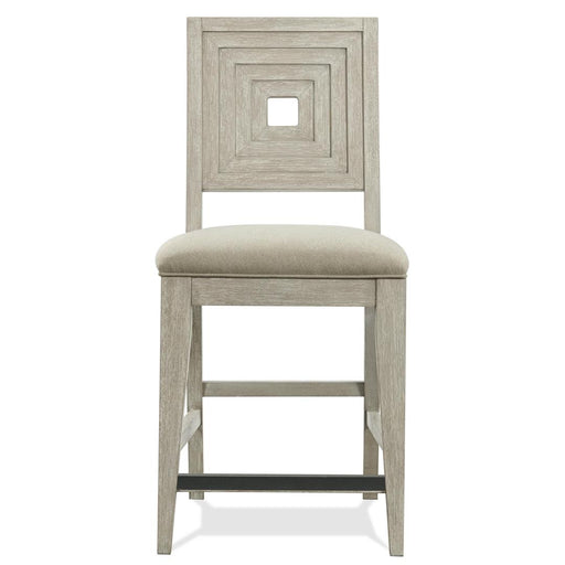 Riverside Furniture Cascade - Upholstered Wood-Back Counter Stol (Set of 2) - Dovetail