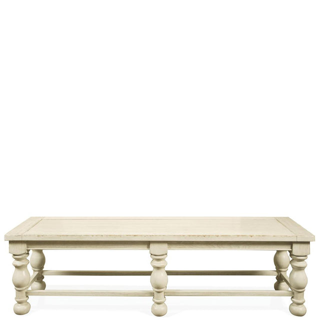 Riverside Furniture Aberdeen - Dining Bench - Weathered Worn White