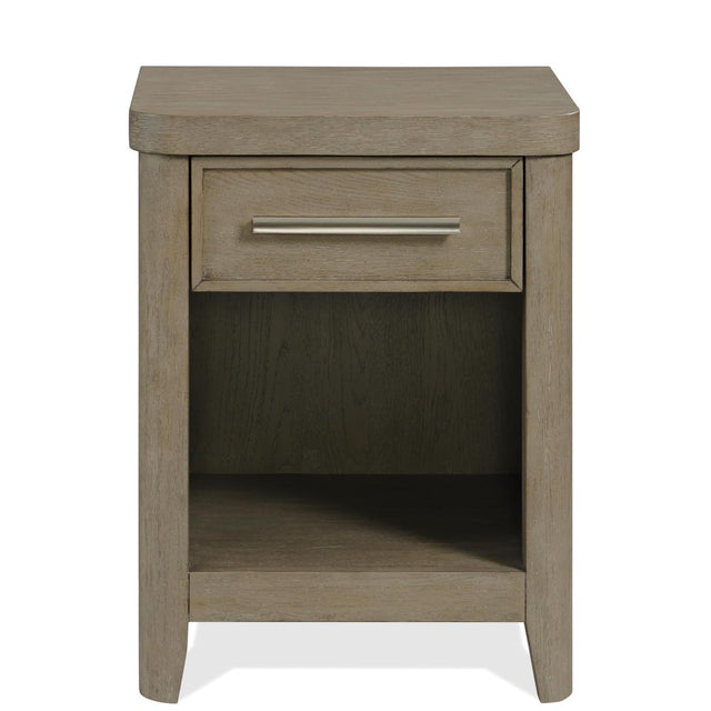 Riverside Furniture Pasadena - One Drawer Nightstand - Light Brown