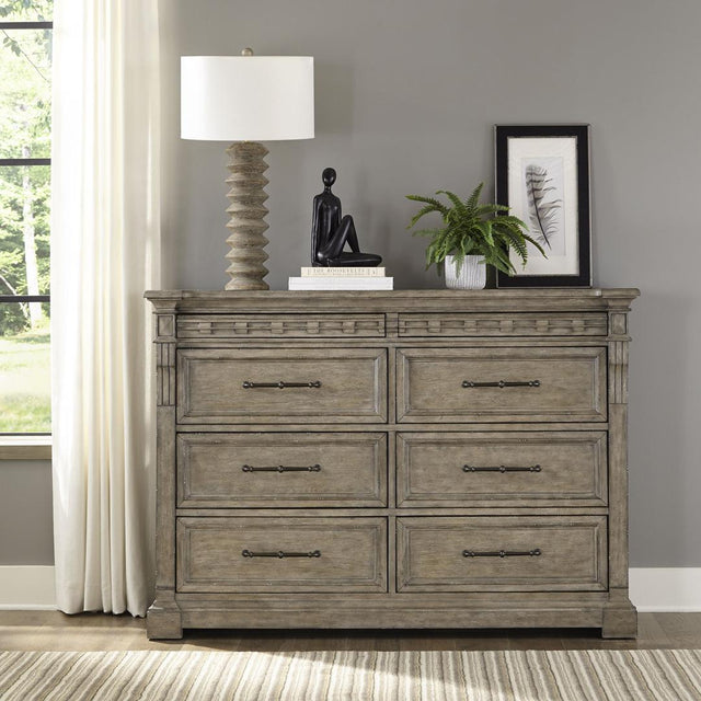 Liberty Town & Country 8 Drawer Dresser - Medium Brown