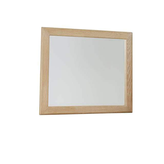 Vaughan-Bassett Crafted Oak - Landscape Mirror Beveled Glass - Light Brown