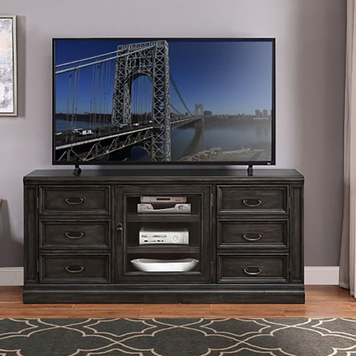 Parker House Washington Heights - TV Console - Washed Charcoal