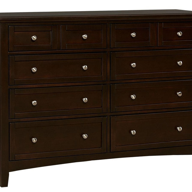 Vaughan-Bassett Bonanza - 8-Drawer Storage Dresser - Merlot