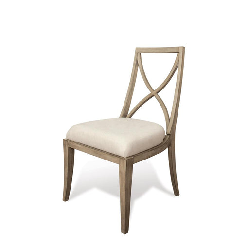 Riverside Furniture Sophie - X-Back Upholstered Side Chair (Set of 2) - Natural
