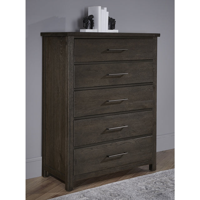 Vaughan-Bassett Dovetail - 5-Drawer Chest - Java