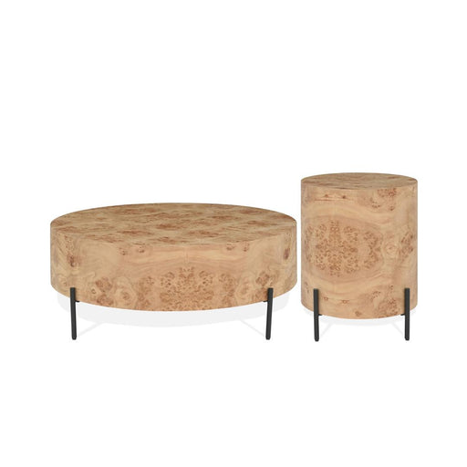 Riverside Furniture Kara - Round Side Table - Light Brown