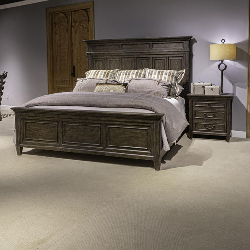 Liberty Furniture Paradise Valley - King Panel Bed - Dark Brown