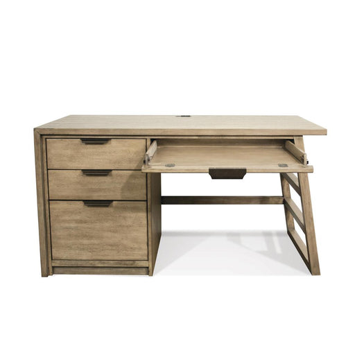 Riverside Furniture Perspectives - Single Pedestal Desk - Sun-Drenched Acacia