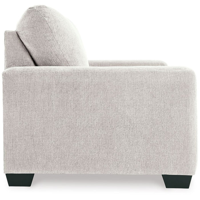 Gray 47 Chair with Pull-out Ottoman
