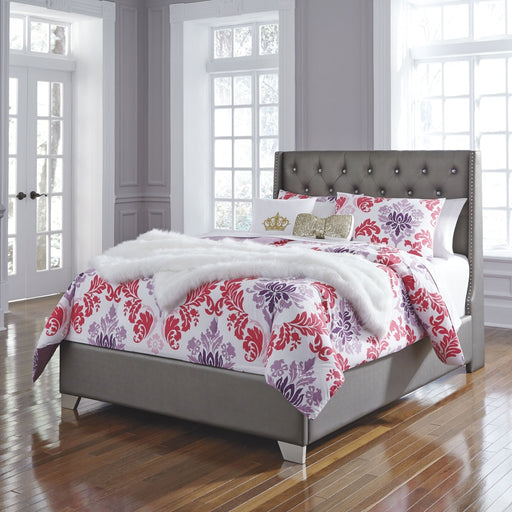 Ashley Coralayne - Silver - Full Upholstered Bed