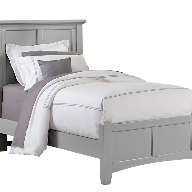 Vaughan-Bassett Bonanza - Twin Mansion Bed - Gray