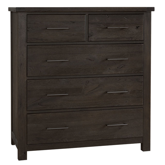 Vaughan-Bassett Dovetail - 5-Drawer Standing Dresser - Java