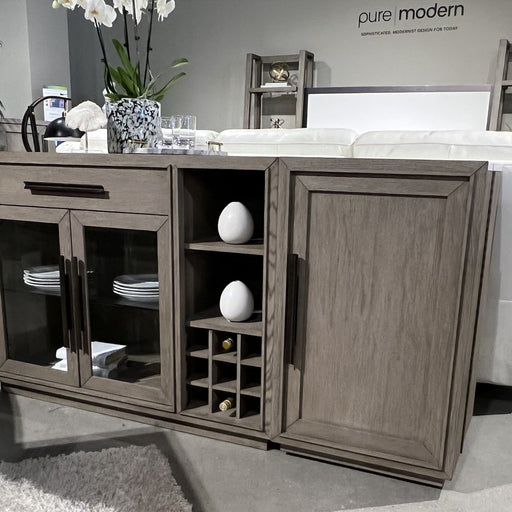 Parker House Pure Modern Dining - Multi-functional Server with Bar Cabinet - Moonstone