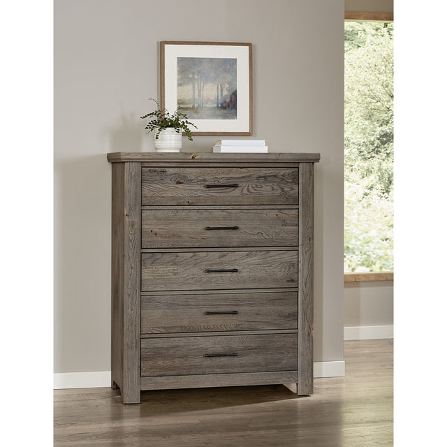 Vaughan-Bassett Yellowstone - 5 Drawer Chest - Dapple Grey