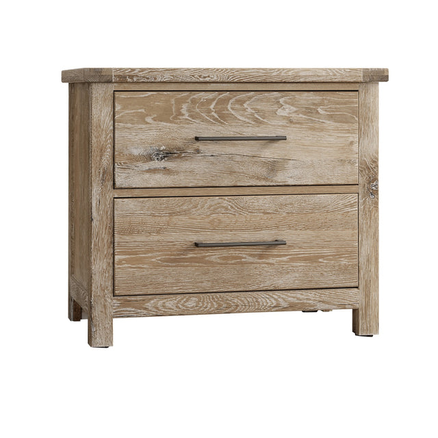 Vaughan-Bassett Dovetail - 2-Drawer Night Stand - Sun Bleached White