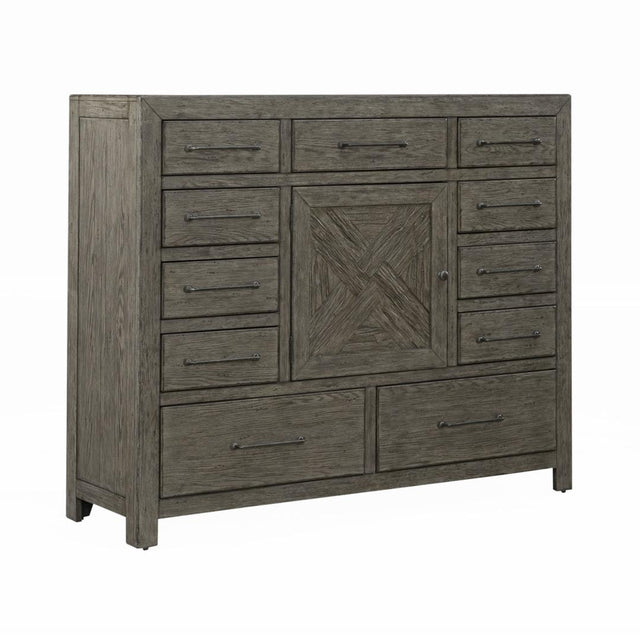 Liberty Furniture Skyview Lodge - 11 Drawer 1 Door Chesser - Light Brown