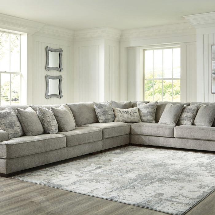 Ashley Bayless Smoke Corner Sofa Pc Sectional — FurnitureDepotOhio