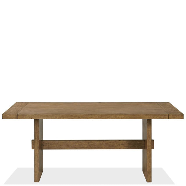 Riverside Furniture Bozeman - Trestle Dining Table - Light Brown