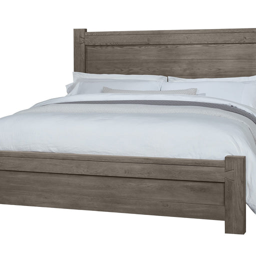 Vaughan-Bassett Dovetail - King Poster Bed With Poster Footboard - Mystic Grey