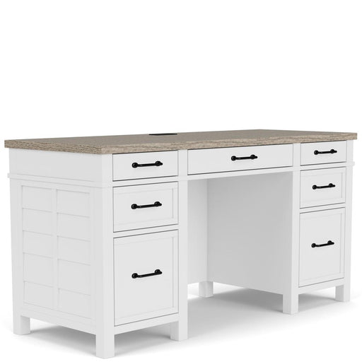 Riverside Furniture Finn - Executive Desk - White