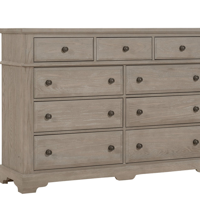 Vaughan-Bassett Heritage - 9-Drawers Bureau - Greystone