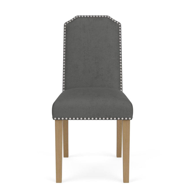 Riverside Furniture Mix-N-Match Chairs - Clipped Top Upholstered Chair - Dark Gray