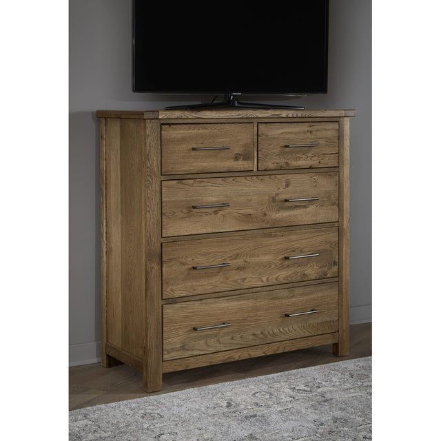 Vaughan-Bassett Dovetail - 5-Drawer Standing Dresser - Natural