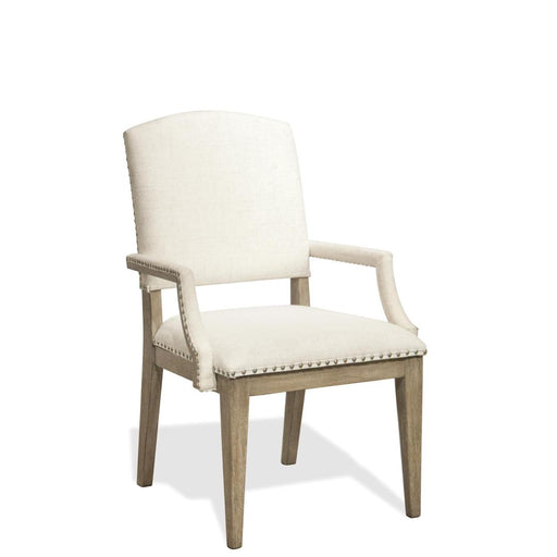 Riverside Furniture Myra - Upholstered Arm Dining Chair (Set of 2) - Natural