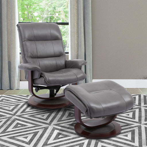 Parker House Knight - Manual Reclining Swivel Chair and Ottoman - Ice