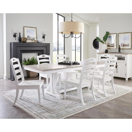 Riverside Furniture Cora - Ladderback Side Chair (Set of 2) - Cloud