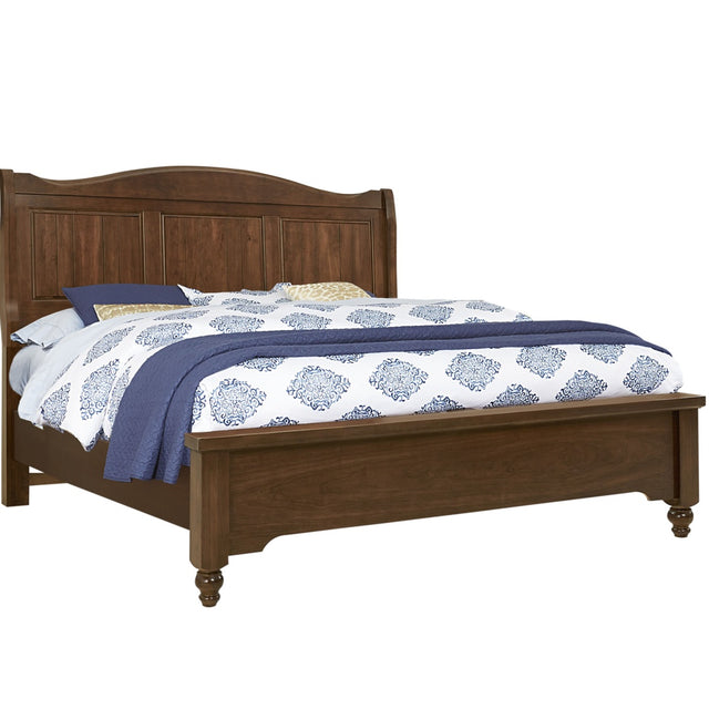 Vaughan-Bassett Heritage - Queen Sleigh Bed - Amish Cherry