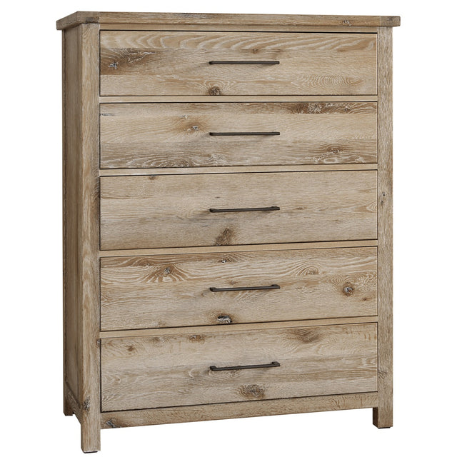 Vaughan-Bassett Dovetail - 5-Drawer Chest - Sun Bleached White