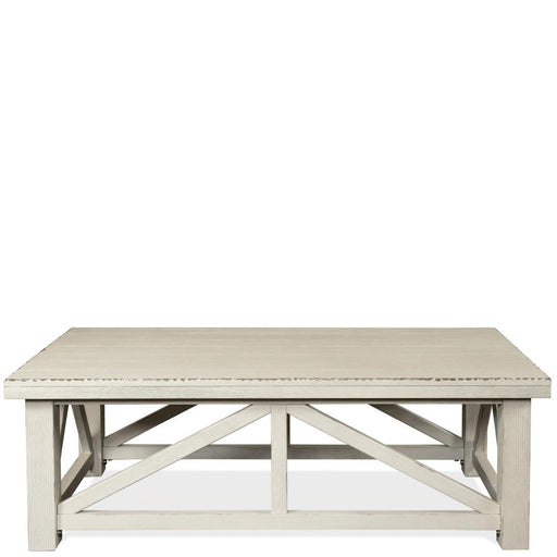 Riverside Furniture Aberdeen - Coffee Table - Weathered Worn White