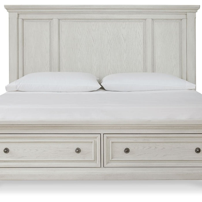 Robbinsdale White Queen Panel Bedroom Set