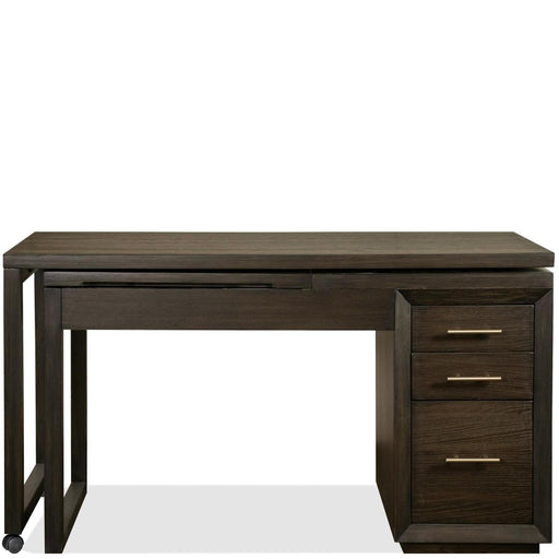 Riverside Furniture Prelude - Swivel Lift Top L-Desk - Dark Brown