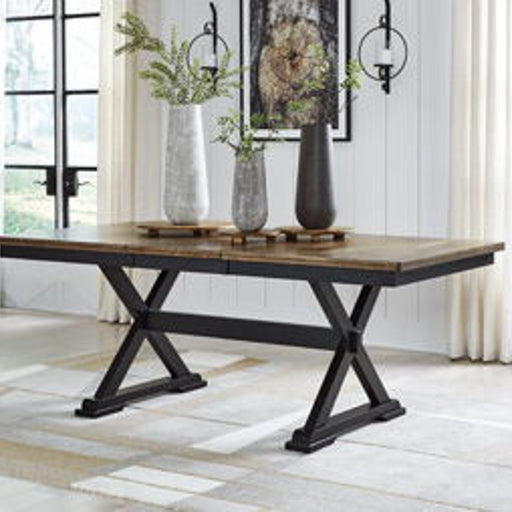 Ashley Wildenauer RECT Dining Room EXT Table - Brown/Black