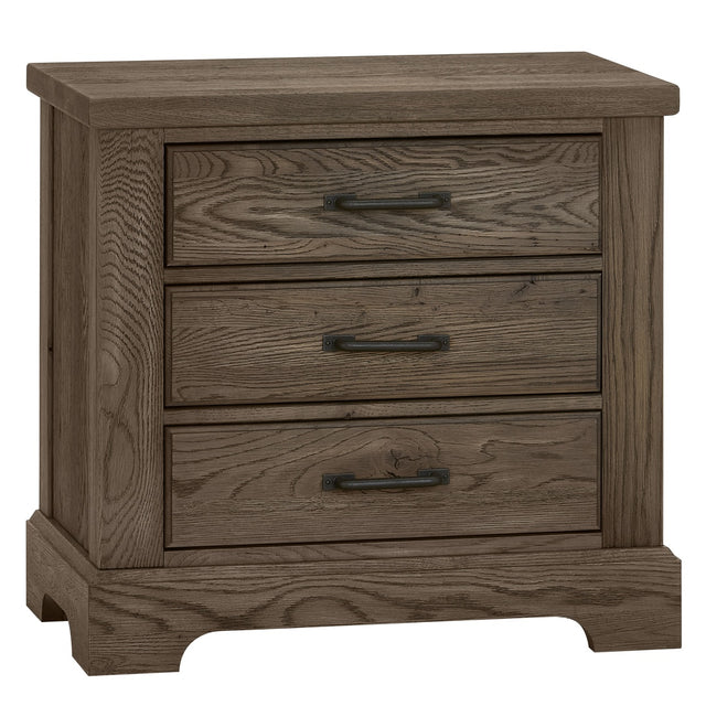 Vaughan-Bassett Yosemite - Nightstand - 3 Drawers - Dark Brown