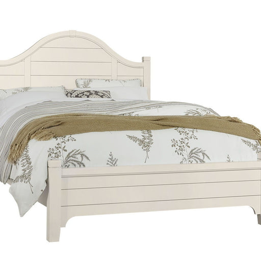 Vaughan-Bassett Bungalow - Queen Arched Bed - Lattice (Soft White)