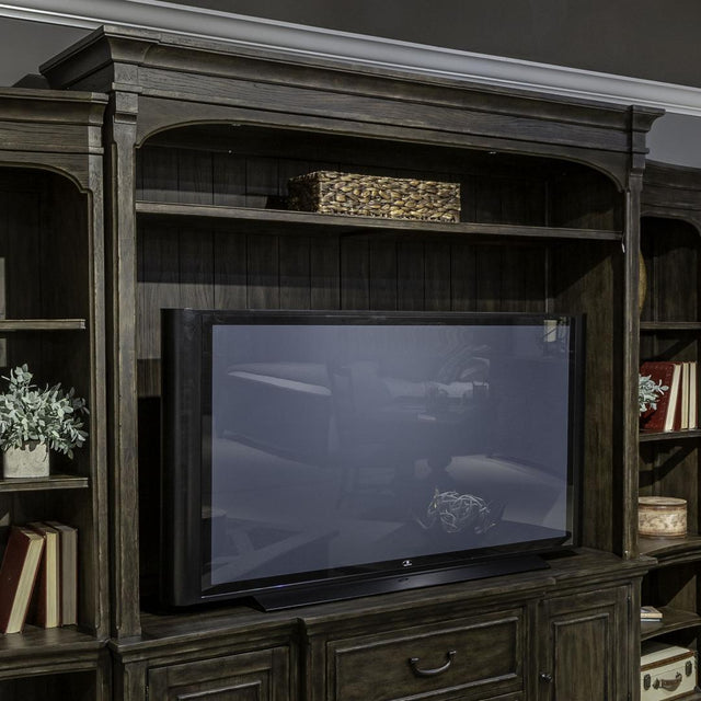 Liberty Furniture Paradise Valley - Entertainment Hutch - Dark Brown