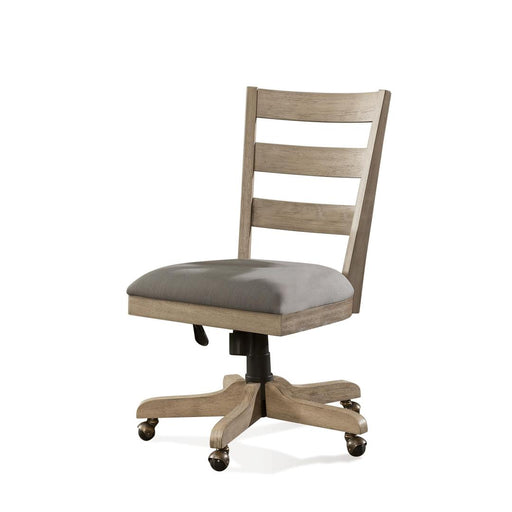 Riverside Furniture Perspectives - Wood Back Upholstered Desk Chair - Sun-Drenched Acacia