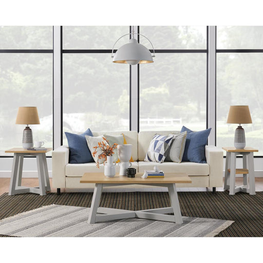 Riverside Furniture Beaufort - End Table - Timeless Oak / Gray Skies