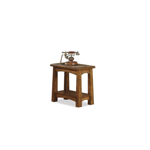 Riverside Furniture Craftsman Home - Chairside Table - Americana Oak